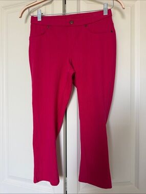 Bootcut Ponte Pants in Bright Fuchsia